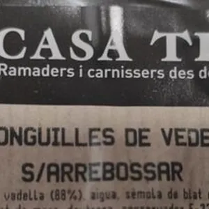 Mandonguilles de vedella