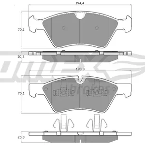 Bromsbelägg TOMEX brakes TX 14-57