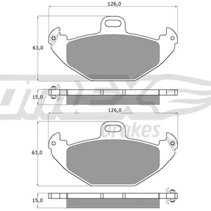 Bromsbelägg TOMEX brakes TX 12-38