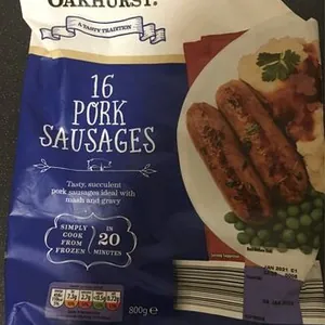 Pork sausages