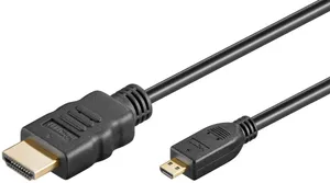 Micro HDMI till HDMI-kabel i flera längder (0.5 meter)
