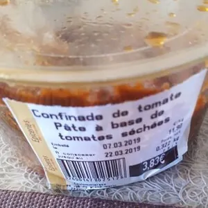 Confinade de tomate à base de tomates séchées