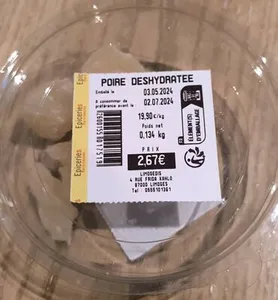 Poire déshydratée