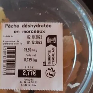 Pêche déshydratée