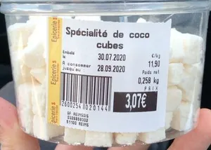 Cubes de coco