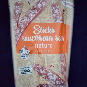 Sticks saucissons secs nature