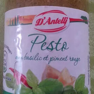 Pesto au basilic et piment rouge