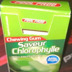 Chewing gum sans sucres Chlorophylle