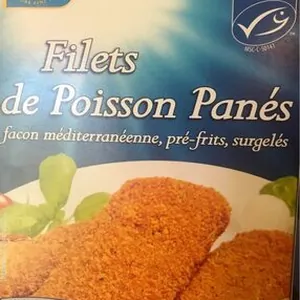 Filets de poisson panés