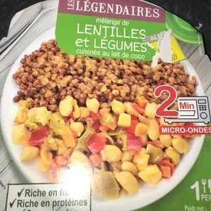 Lentilles et légumes
