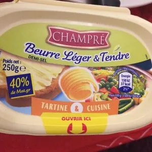 Beurre leger et tendre