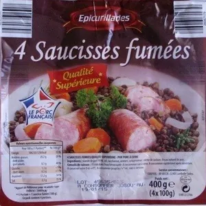 4 Saucisses fumées