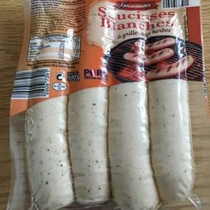 Saucisses blanches à griller aux herbes