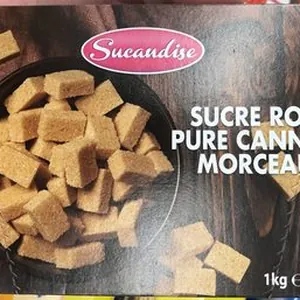 Sucre roux pure canne en morceaux