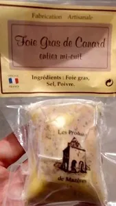 Foie gras de canard entier mi-cuit