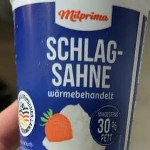 Schlagsahne Becher