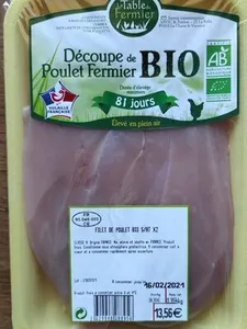 Découpe de poulet fermier