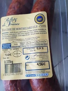 Saucisse de Montbéliard L.G.P. cuite