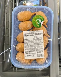 Preparazione congelata surimi e chela granchio