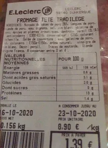 Fromage tete tradilege