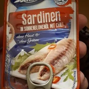 Sardinen  in Sonnenblumenöl mit Chili