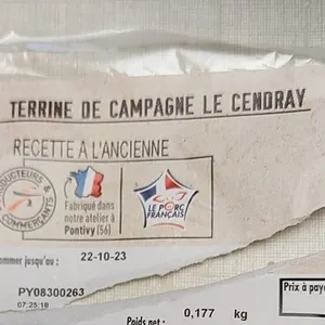 Terrine de campagne le cendray