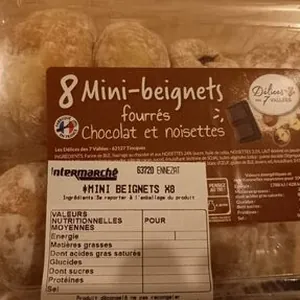 Fourrés chocolat et noisettes