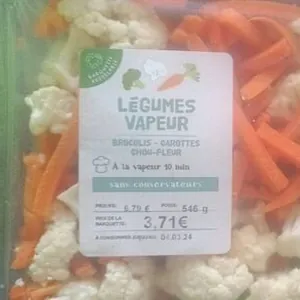 Légumes vapeur
