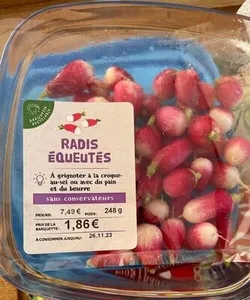 Radis équeutés