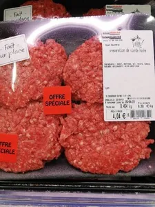 Préparation de viande hachée
