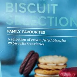 Cream biscuit selection