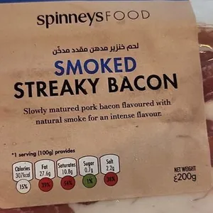 Spinneys Smoked Streaky Bacon