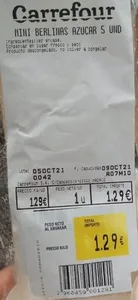 Mini berlinas azúcar 5und