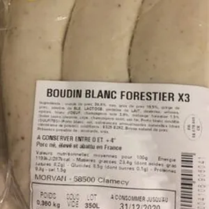 Boudin blanc forestier x3