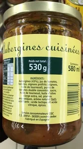 Aubergines cuisinées