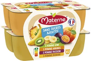 Compotes sans sucres ajoutés