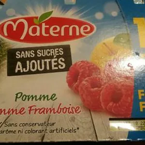 Compotes Materne sans sucres ajoutés