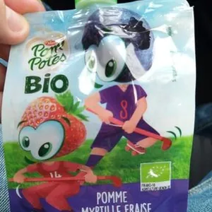 Pom'Potes Bio Pomme Myrtille Fraise