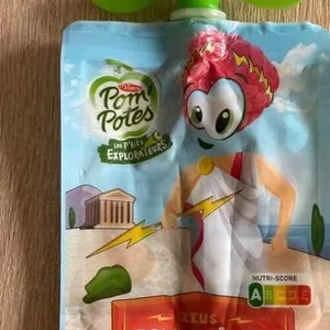 Compote pomme pêche framboise