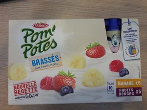 Pom'potes Brassés banane fruits rouges