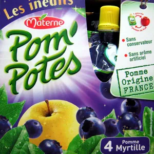Pom'Potes pomme myrtille Materne