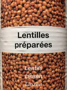 Lentilles préparées