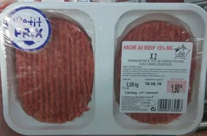 Haché au Boeuf 15% MG