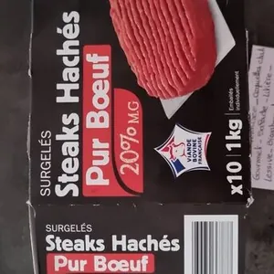 Steaks hachés pur bœuf