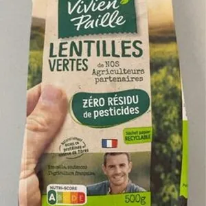 Lentilles vertes