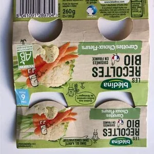 Bio lg 2x130g carot ch fleur