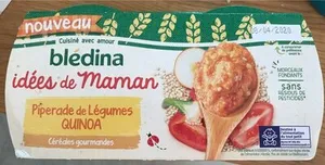 IDEES DE MAMAN Céréales gourmandes BOLS 2x200g Piperade de Légumes Quinoa Dès 12 mois