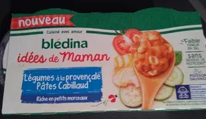 IDEES DE MAMAN BOLS 2x200g Légumes à la provençale Pâtes Cabillaud Dès 15 mois