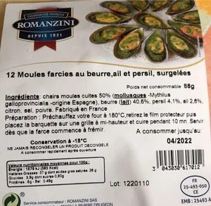 Moules farcies