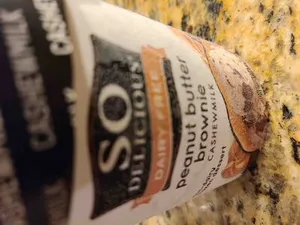 Peanut butter brownie cashew milk ice cream